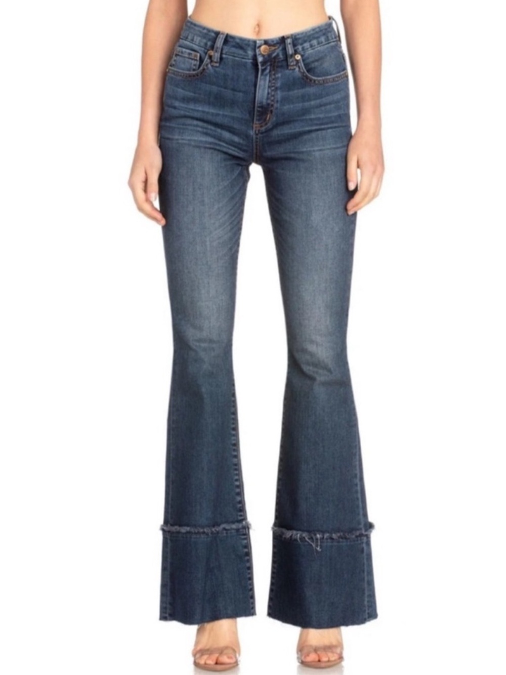 MISS ME High-Rise Flare Leg - Size 29
